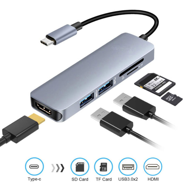cong chuyen type c to hdmi 5in1 adapter h1